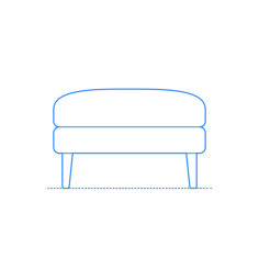 Furniture Burrow Nomad Ottoman Outline Drawing Svg Vector, Free Vectors File